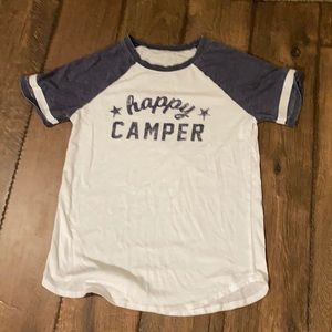 💕Happy Camper t shirt. Size small